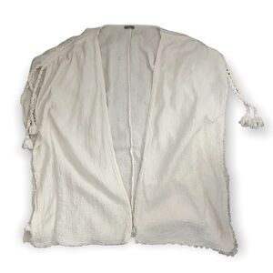 Aerie Cream Open-Front Cardigan